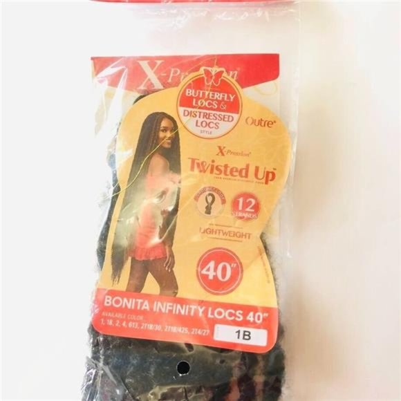 Outre Crochet Braids X-PRESSION TWISTED UP BONITA INFINITY LOCS 40" Color 2 - Picture 3 of 4